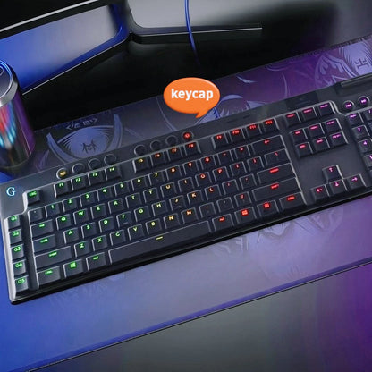 G915 913 TKL G815 G813 strukturierte, rutschfeste, transparente, hintergrundbeleuchtete Tastenkappe, geeignet für Logitech mechanische Tastaturen