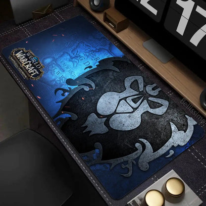 Natural Horde Alliance Mauspad aus Gummi, groß, für Computer-Schreibtisch, Tastaturmatte, HD, World of Warcraft Gaming-Mauspad mit Speed-Lock-Kante