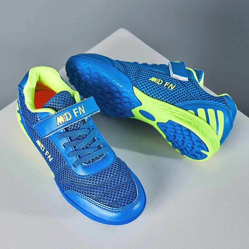 Stylish and Comfortable Boys' and Girls' Training Game Sneakers for Indoor and Outdoor Lawn, Youth Student Soccer Shoes Sizes 29-39