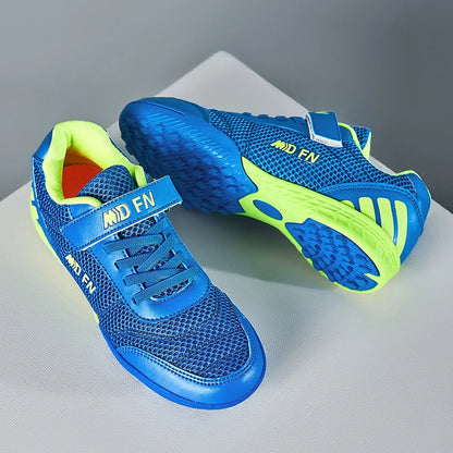 Stylish and Comfortable Boys' and Girls' Training Game Sneakers for Indoor and Outdoor Lawn, Youth Student Soccer Shoes Sizes 29-39