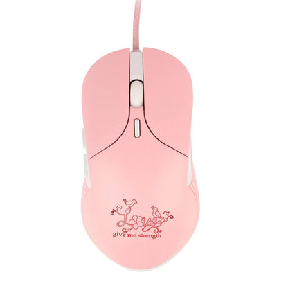 UTHAI DB49 Wired luminous pink mouse 1600 (dpi) computer accessories peripheral cute girl girl gaming mouse