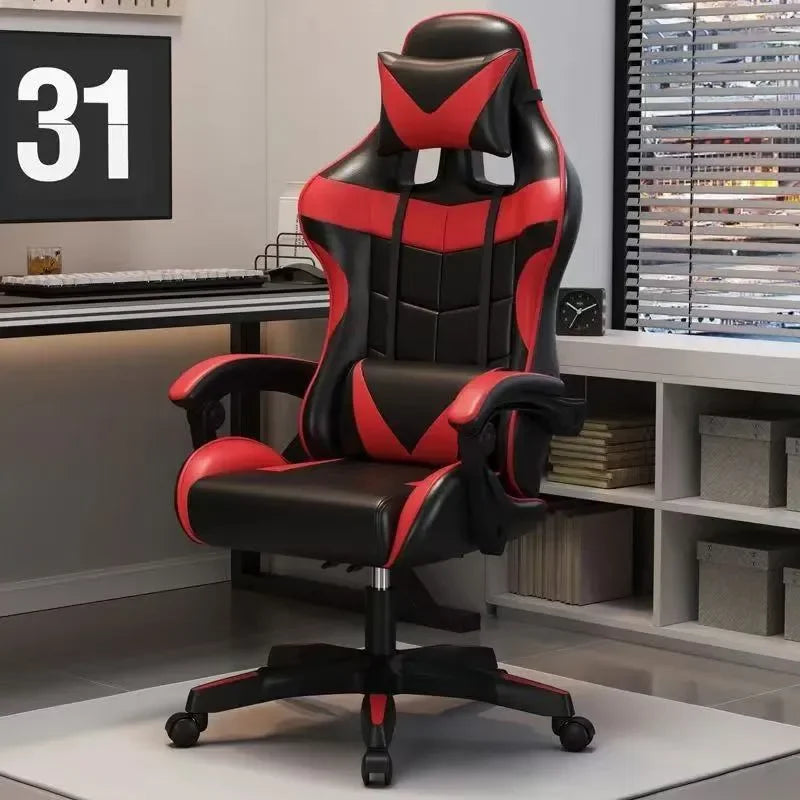Chaise de jeu ergonomique pour ordinateur à domicile, chaise rotative pour diffusion en direct de célébrités d'Internet, chaise inclinable pour sédentarité à domicile