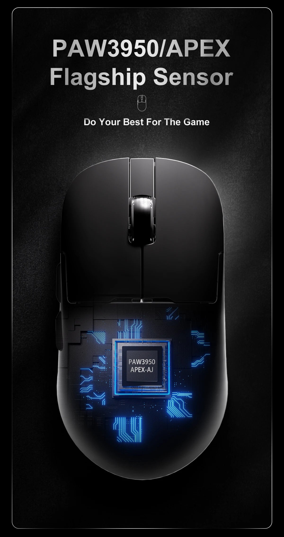 AJAZZ AJ159 APEX/AJ159PRO Wireless Gamer Mouse with RGB Magnetic Charging Base Lightweight AJ159P Gaming Mouse for PC Laptop