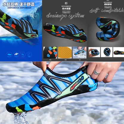 2023 Yoga Sports Water Sneakers, Unisex Swimming Aqua Seaside Barefoot Slippers, Surf Upstream Light Quick-Drying Beach Water Shoes