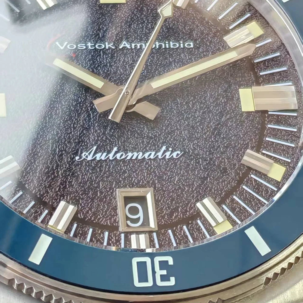 Vostok Amphibia Automatic Watches Men Mechanical NH35  Sapphire Steel Luxury Big Case Timepieces Clock Male Branded Hour Uhr