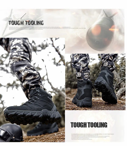 Ulepszone taktyczne męskie buty treningowe do walki, outdoorowe, kempingowe, odporne na zużycie, do szybkiego reagowania, trekkingu, wędkowania i polowania