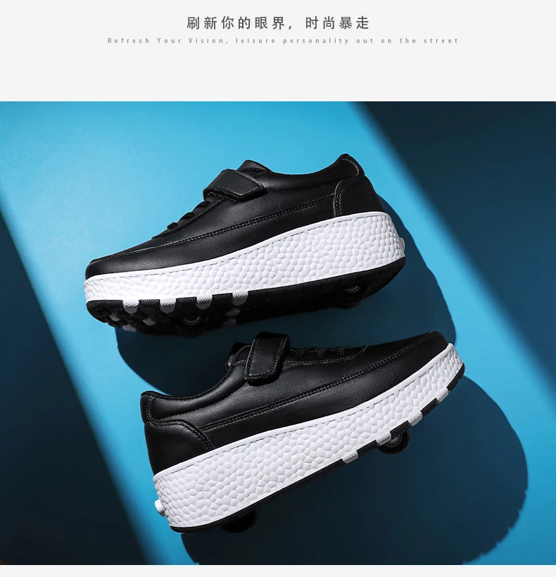 Fashion Flashing Roller Skates Shoes High Quality Roller Skates Boys and Girls Size 27-43 Wheel Sneakers