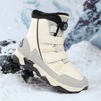 Bottes de neige imperméables pour hommes, chaussures d'extérieur d'hiver, semelle intermédiaire chaude avec antidérapantes, résistantes à l'abrasion, 2025