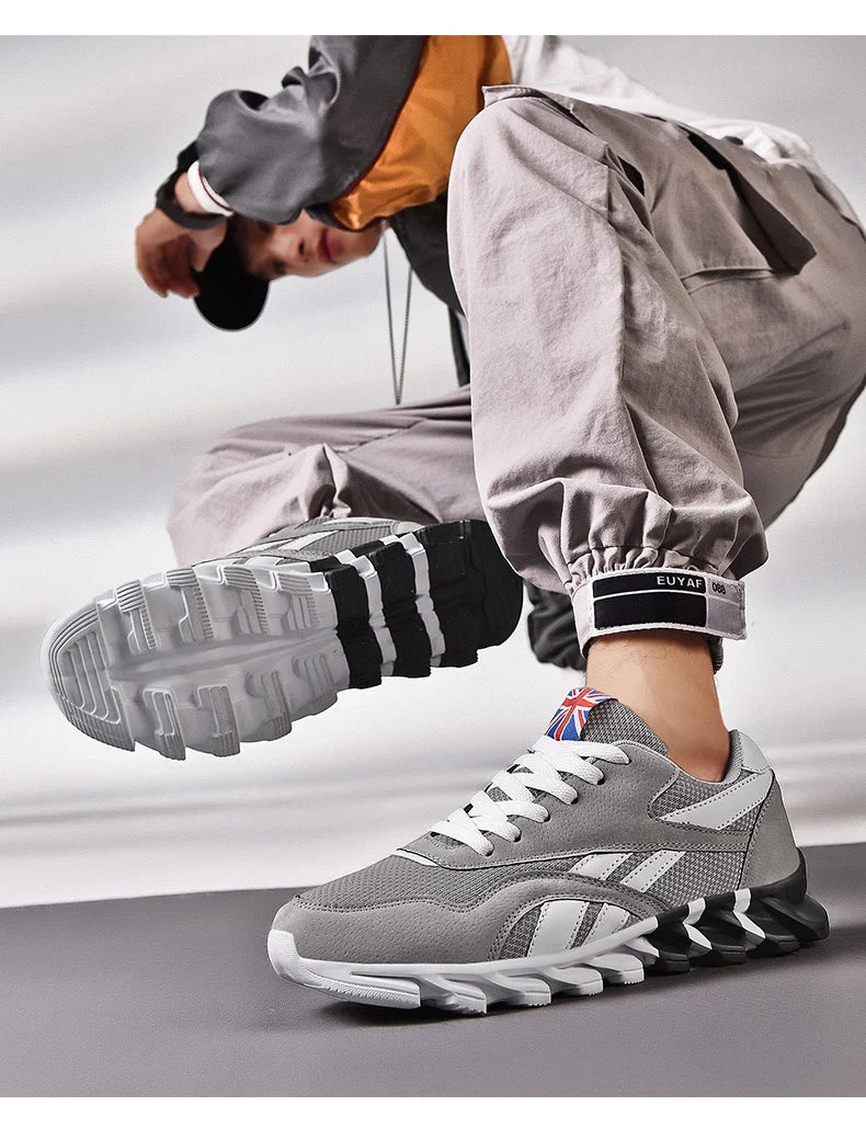 men's and women's running shoes breathable casual sneakers anti-slip vibration comfortable walking shoes 38-46