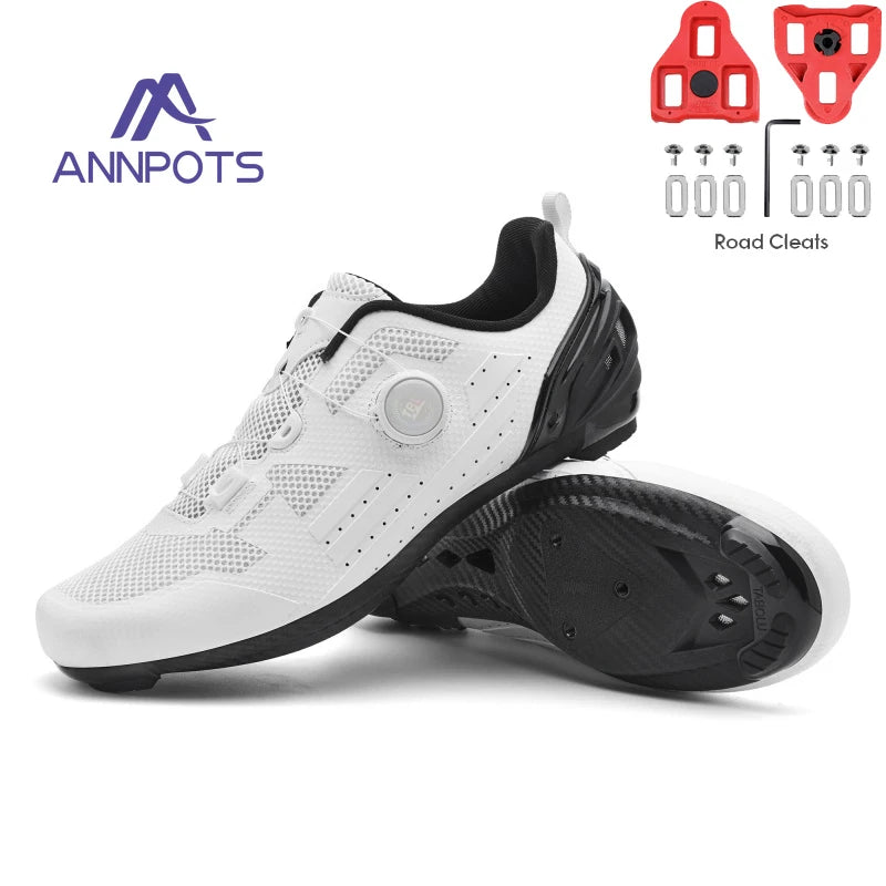 Professional Men's MTB Cycling Shoes White Racing Self-Locking 2024 Speed Road SPD Bicycle Sneakers New Women's Flats Cleats Shoes