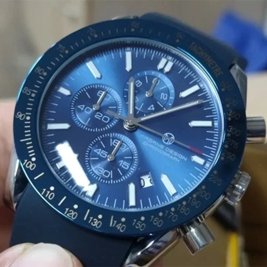 PAGANI DESIGN 45MM 2026 Men's Quartz Watches 30M Waterproof Luxury Business Stainless Steel Relogio Masculino 5140