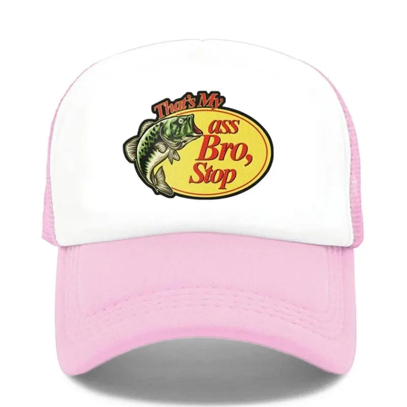 Thats My Ass Bro Stop Snapback Baseball Caps Custom Mesh Cap Men's Trucker Hat Hunting & Fishing Streetwear Dad Hat Dropshipping
