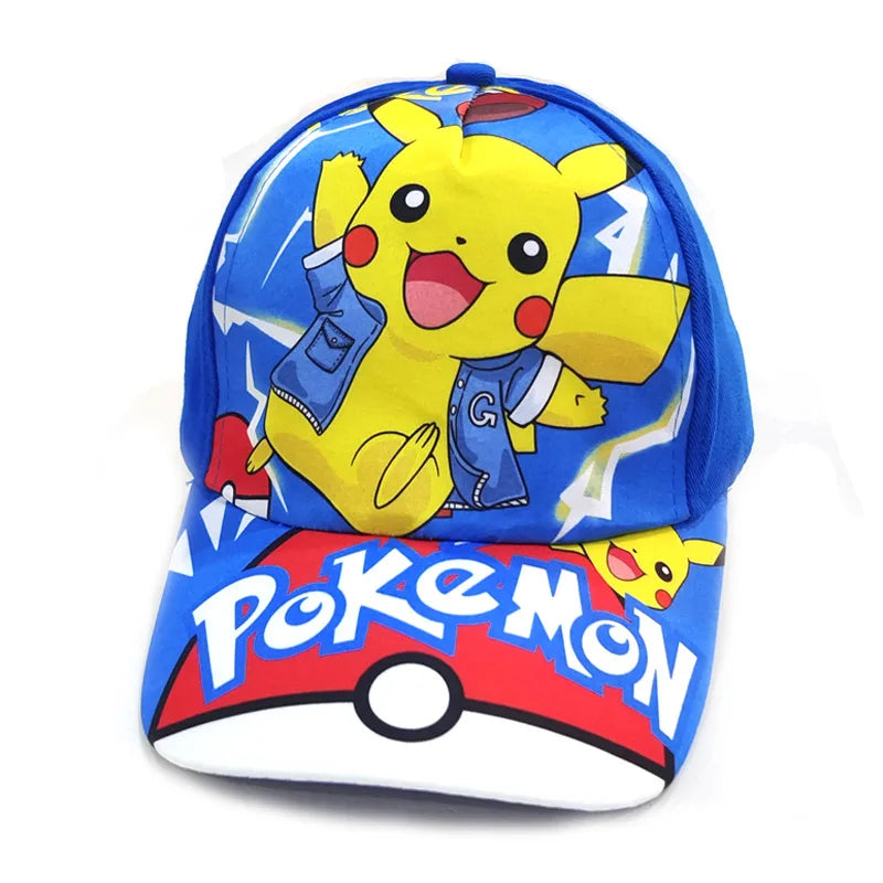 Animuotų „Pokemon“ beisbolo kepurė su Pikachu, reguliuojama „Pokemon“ cosplay, hip-hop stiliaus kepurė vaikams, mergaitėms ir berniukams, anime figūrėlės, žaislai, dovanos vaikams