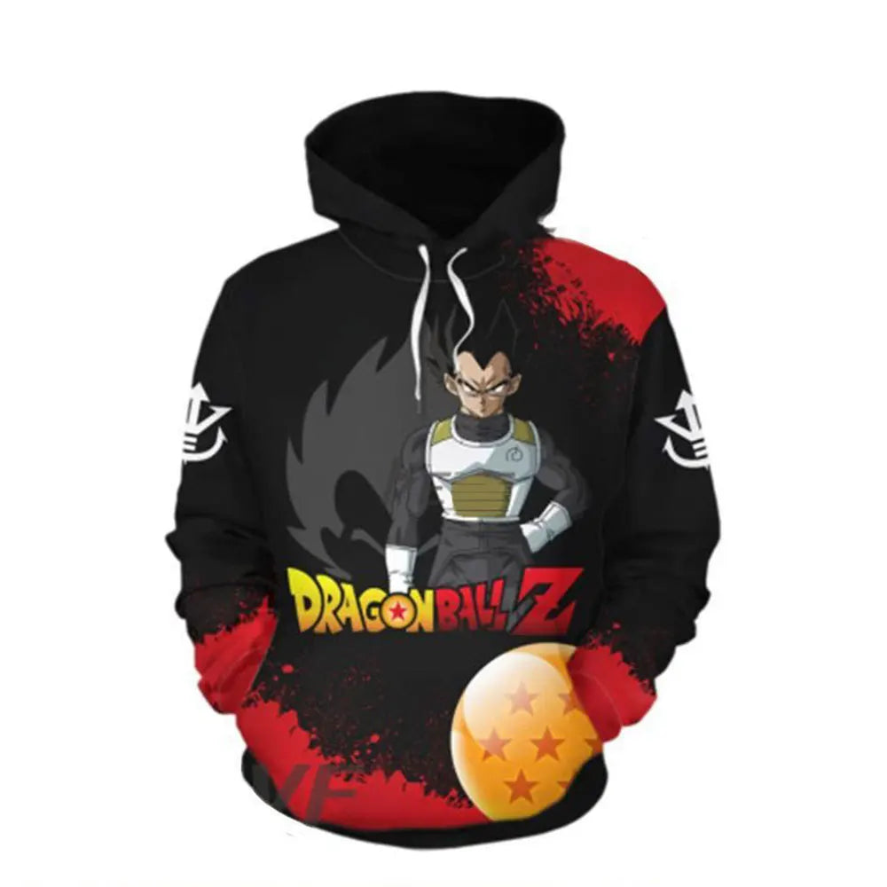 Sudadera con capucha Dragon Ball para niños y niñas, nuevo estilo de otoño e invierno, creativa, holgada y versátil