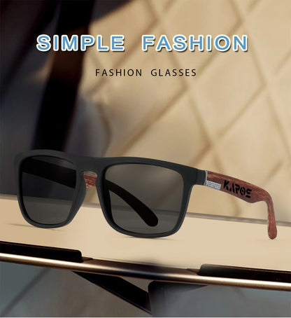 Karos Vintage Polarized Sunglasses Fashion Square Travel Driving Fishing Glasses Men Women Sports UV400 Eyewear Box YZ2024WB