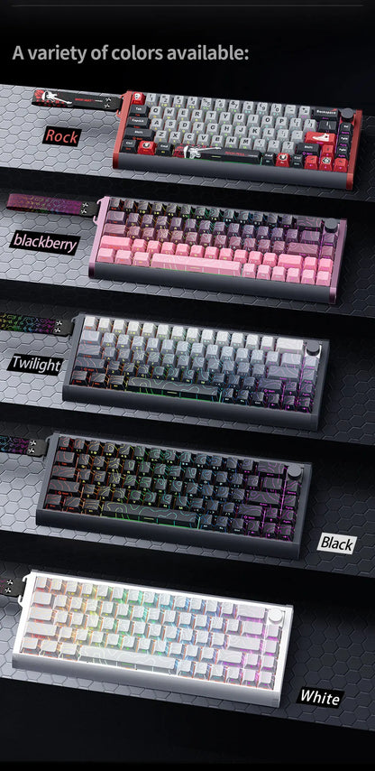 Teclado Magnético SKYLOONG GK61/GK68 HE com Caixa em Alumínio, 8000hz, RT0.01mm, Gatilho Rápido, Teclas PBT, Retroiluminação RGB, Teclado Gaming com Fio