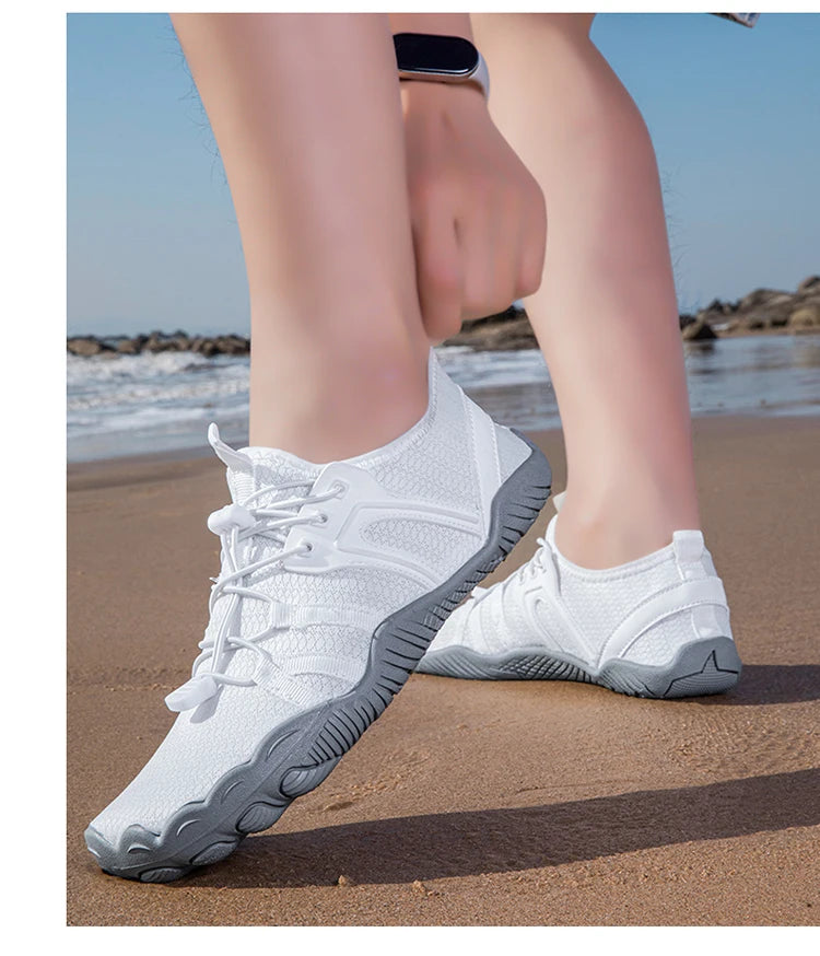 Men Women Wading Shoes Beach Swimming Shoes Outdoor Barefoot Quick-Drying Upstream Shoes Water Sports Diving Fitness Sports Shoe