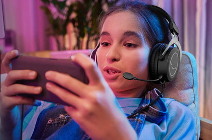 FIFINE Gaming Headset with Stereo Sound/Detachable MIC/RGB/Line Control, Over-Ear Headphone for PC PS4 PS5 Xbox -AMPLIGAME H3