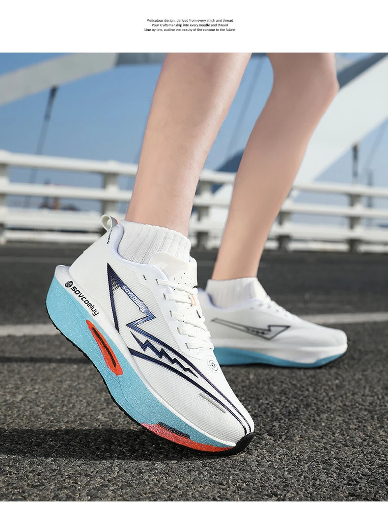 Ténis de corrida 2026 com placa de carbono para maratona, desportivos para homem, respiráveis, leves, confortáveis para mulher, atléticos, antiderrapantes e casuais, novidade