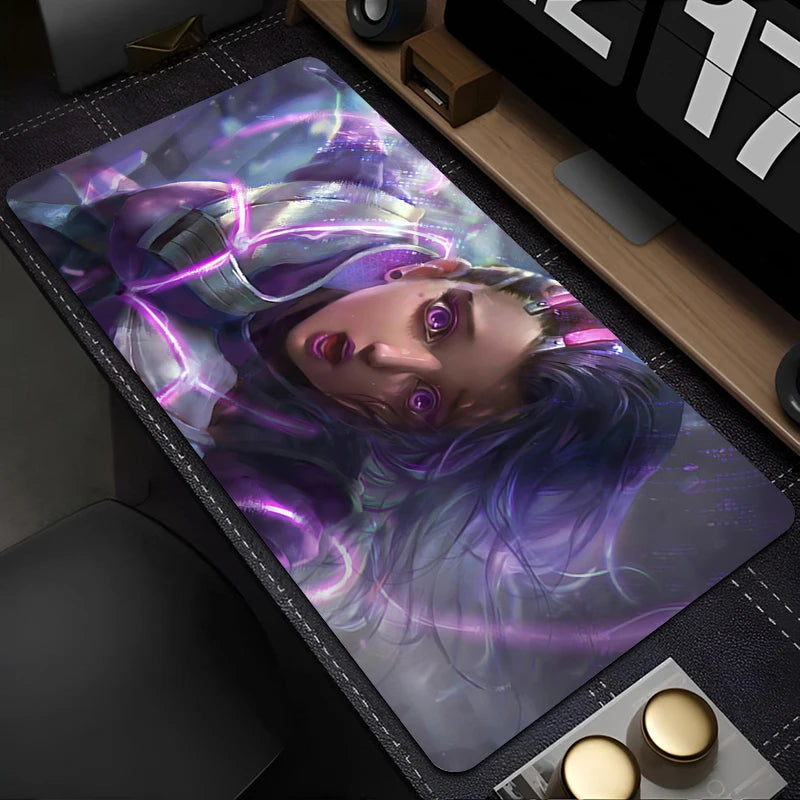 Mouse Pad PC Overwatch Sombra Sexy Mousepad Laptop Purple Kawaii Anime Girl Keyboard Pad Gaming Accessories Gamer Desk Mouse Mat