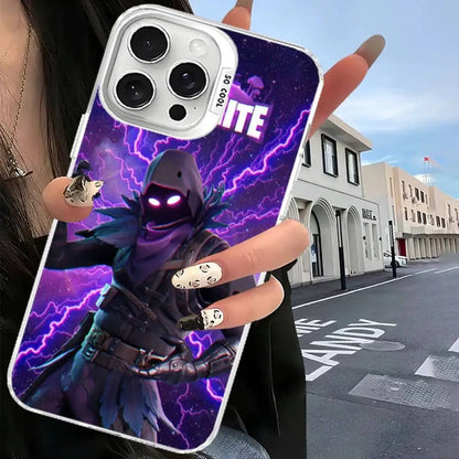 F-Fortnites Phone Case For IPhone 17 16 15 14 13 12 11 Pro Max Plus Color Silver Cover