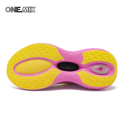 ONEMIX Nye cushion-løbesko til kvinder og mænd – lette, moderigtige udendørs sneakers til vejløb, sport, træning, jogging og fitness