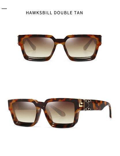 Cycling Brand Rectangle Sunglasses Men Women Luxury Shades Retro Square Sun Glasses Eyewear Trend Punk Eyeglasses For Male