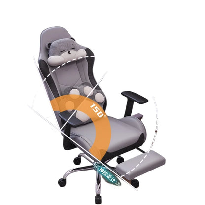 Chaise de jeu Anji pour l'e-sport, chaise de bureau pour ordinateur avec hauteur réglable, design ergonomique pour les joueurs, utilisation au bureau et à domicile