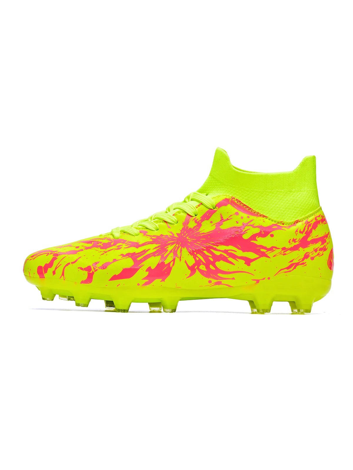 Chaussures de football professionnelles AG/FG pour hommes et femmes, antidérapantes, avec crampons longs, confortables, en PU, pour terrain gazonné, compétition et entraînement