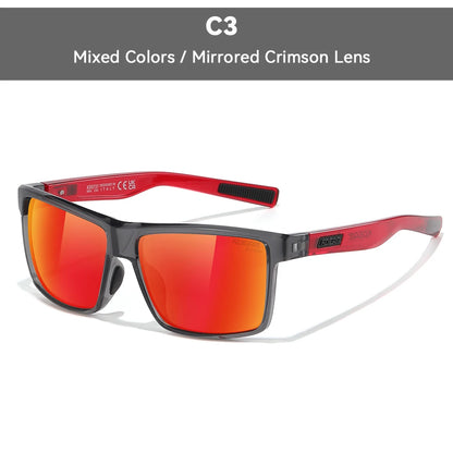 KDEAM Oversized Men's Sunglasses Polarized TR90 Big Size Sun Glasses Width 160mm Protective Case Included KD0737 MAX