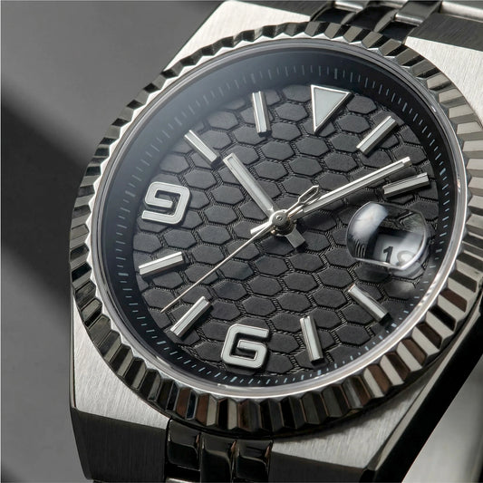 Custom Pilot Watch NH35 Automatic Mechanical Men's Watch Sapphire Crystal Luminous 100M Water Resistant Cushion Case Dive Watch