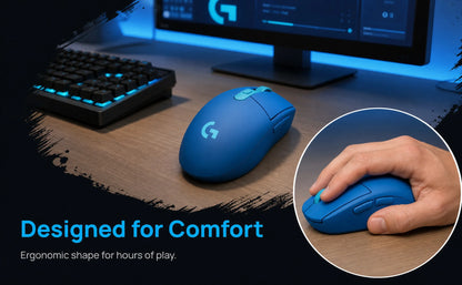 Lgitech G304 Wireless Wired Gaming Mouse Fast Response Comfortable Grip For FPS Gamer