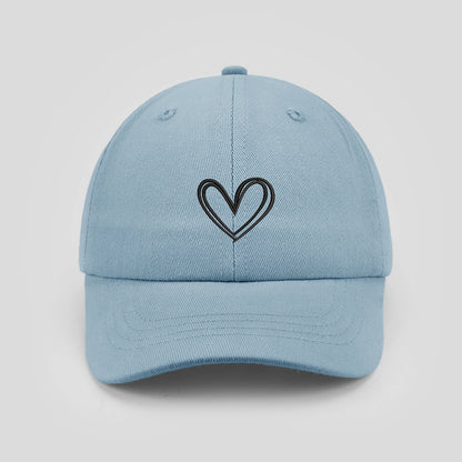 Cartoon heart-shaped Baby Baseball Cap Cute Solid Color Toddler Sun Hat with Ears Summer Adjustable Kids Boy Girl Peaked Cap ﻿