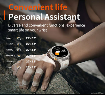 New Original 1100mAh Battery Men Smart Watch Outdoor GPS 10ATM Waterproof Bluetooth Call Sport Smartwatch For Android IOS Phones