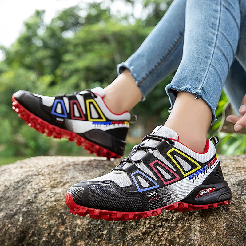 Women’s Waterproof Hiking Shoes Outdoor Sports Shoes Women’s Walking Travel Sports Shoes Bicycle Sports Shoes Running Sports Shoes