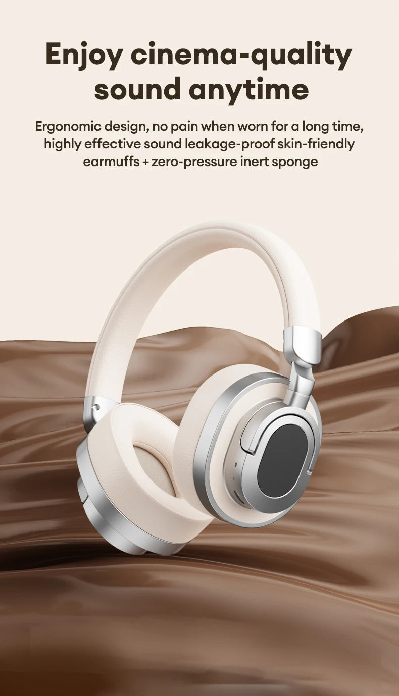 Lenovo LE602 Bluetooth 6.0 Over-Ear Headphones – HiFi Stereo ANC Wireless & Wired Gaming Headset with ENC HD Mic