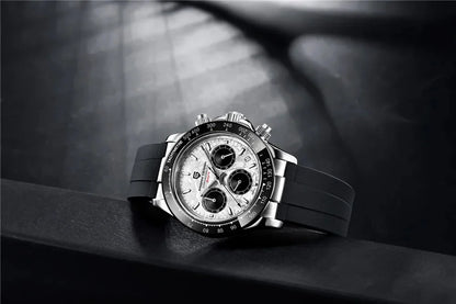 Nuevo original PAGANI DESIGN PD-1664 reloj de pulsera de lujo para hombre con movimiento de cuarzo japonés VK63, cristal de zafiro, cronógrafo impermeable dorado