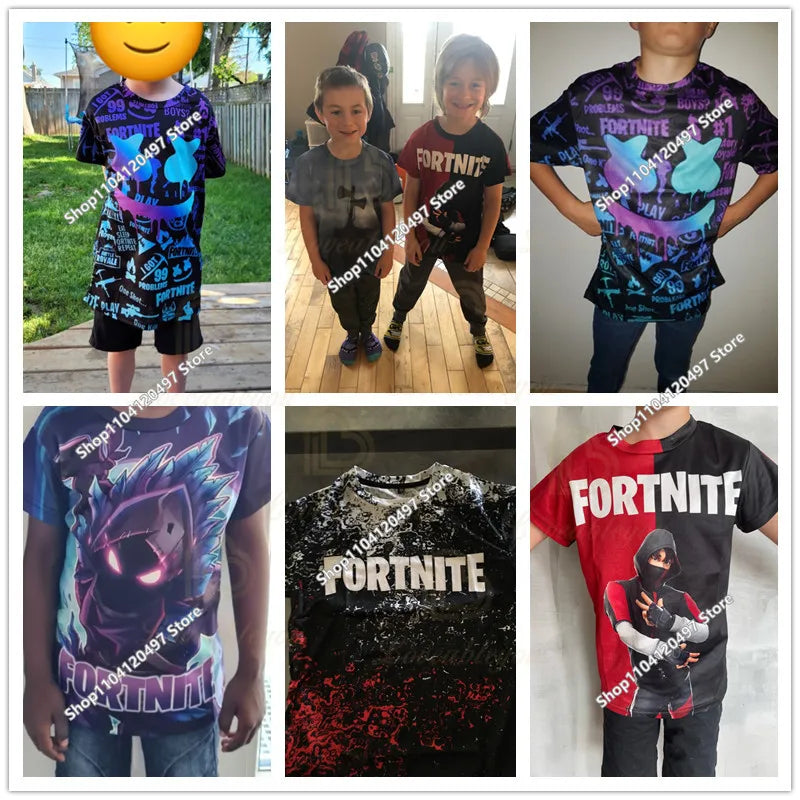 Game Fortnite Hoodies Teenager Boys Hoodie Kids Sweatshirts Cartoon Leisure Outwear Children Cosplay Pullovers Streetwear Gift