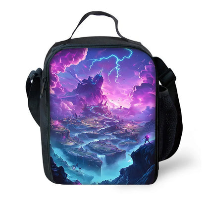 Bolsa térmica infantil aislada Hot Game FortniteS de gran capacidad para niño y niña, estudiante, picnic al aire libre, lonchera reutilizable con enfriador térmico