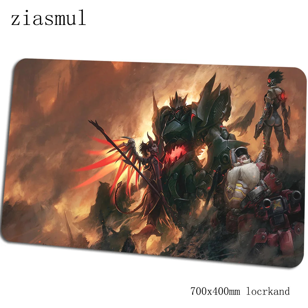 overwatch mouse pad Gorgeous Computer mat 70x40cm gaming mousepad large xl padmouse keyboard games pc gamer desk