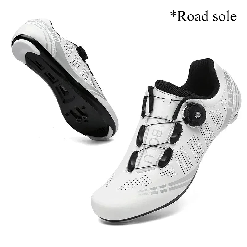 Scarpe da ciclismo unisex per bici da strada, da uomo, da racing, autobloccanti, sneaker da velocità per bicicletta da donna, tacchette SPD, calzature da ciclismo su strada