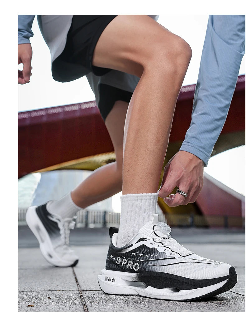 Zapatillas de running para hombre y mujer, transpirables, deportivas de competición, con amortiguación de carbono, ligeras, para jogging y entrenamiento masculino