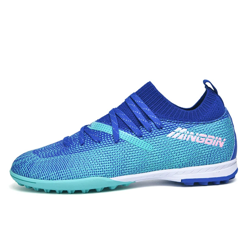 Men Turf Soccer Shoes Cleats Professional Football Boots Breathable Mesh Youth Soccer Anti Skid Male Sneakers Society Chuteira