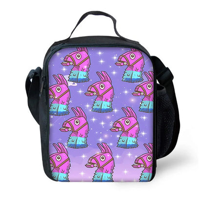 Bolsa térmica infantil aislada Hot Game FortniteS de gran capacidad para niño y niña, estudiante, picnic al aire libre, lonchera reutilizable con enfriador térmico