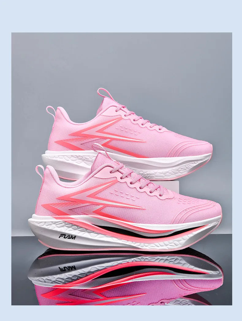 Sports Running Shoes Speciality Marathon Men Breathable Lightweight Carbon Board Women's Comfortable Athletic Nonskid Sneakers