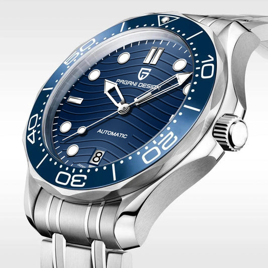 PAGANI DESIGN 2026 New V2 Waves 200M Taucheruhr für Herren, modische Luxus-Automatikuhr mit AR-Saphirglas, Herren-Armbanduhr