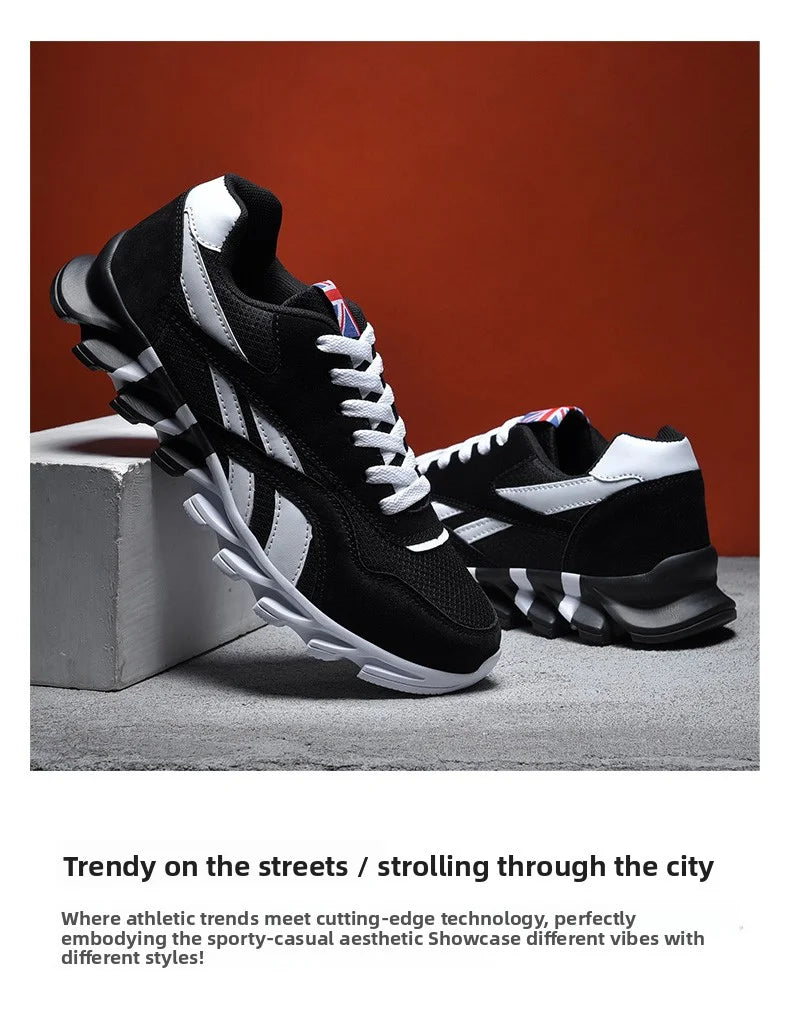 men's and women's running shoes breathable casual sneakers anti-slip vibration comfortable walking shoes 38-46