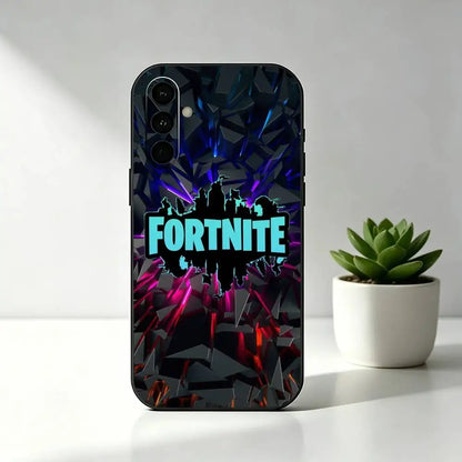 R-Royales F-Fortnites Game Phone Case Black Silicone Soft For Samsung Galaxy A73,A72,A71,A70,A53,A52,A51