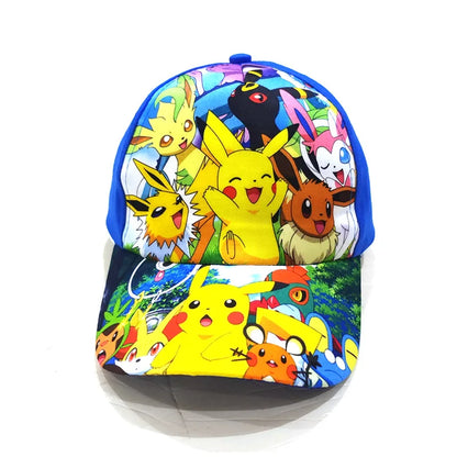 Animuotų „Pokemon“ beisbolo kepurė su Pikachu, reguliuojama „Pokemon“ cosplay, hip-hop stiliaus kepurė vaikams, mergaitėms ir berniukams, anime figūrėlės, žaislai, dovanos vaikams