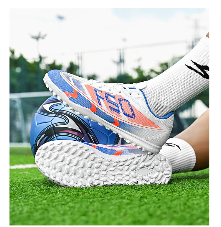 Nouvelles Chaussures de Football de Qualité pour Hommes Antidérapantes, Crampons de Football Ultralégers TF/FG pour Garçons